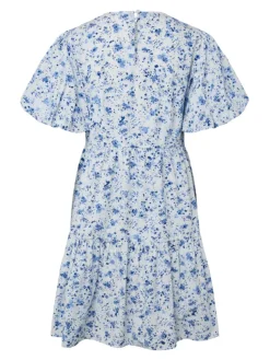 Colea SS Dress Pristine Blue Donna Print