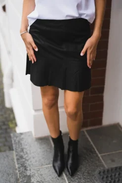 Colly MW Naplon Leather Skirt Black