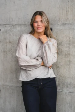 Conny Drape Blouse Mink