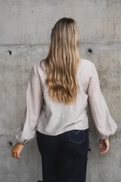 Conny Drape Blouse Mink