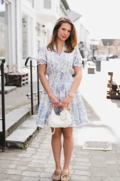 Constance Porcelain Dress Light Blue