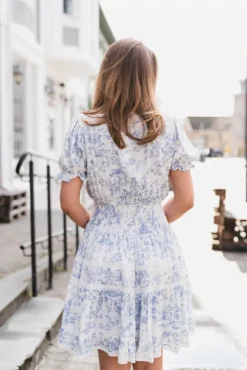 Constance Porcelain Dress Light Blue