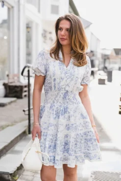 Constance Porcelain Dress Light Blue