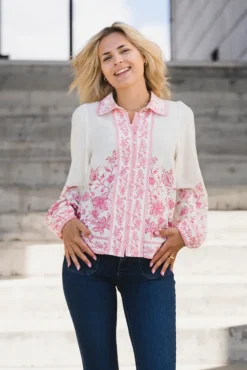 Coralina LS Shirt Pristine Coralina Print