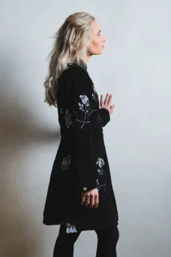 Cord Mini Dress Black