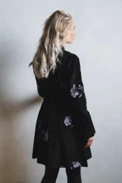 Cord Mini Dress Black