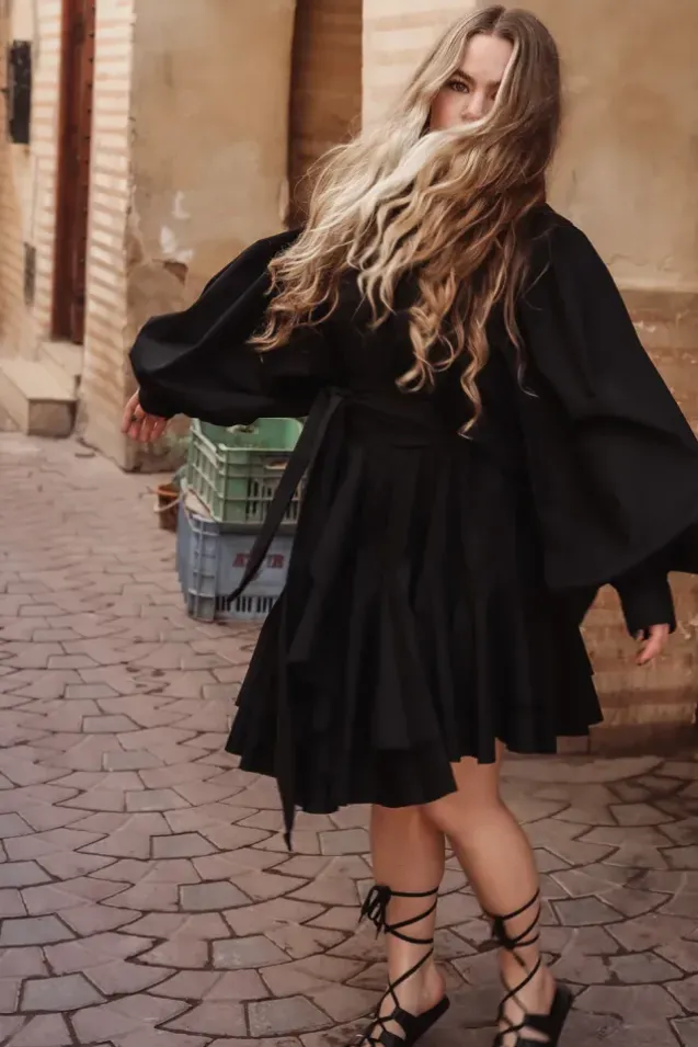 Cotton Ranch Dress Black