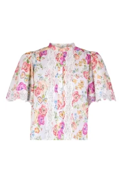Cotton Slub Blouse Flora