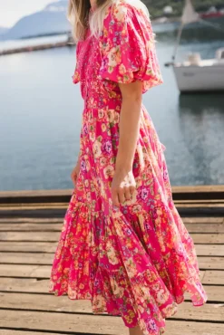 Cotton Slub Midi Dress Rosalie