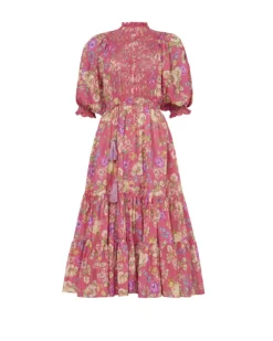 Cotton Slub Midi Dress Rosalie