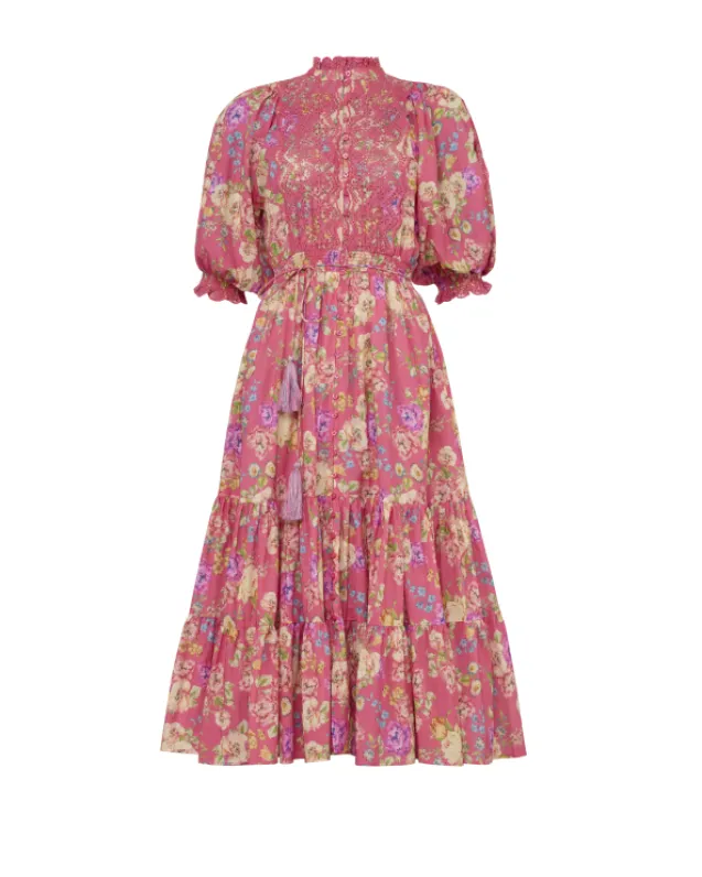 Cotton Slub Midi Dress Rosalie