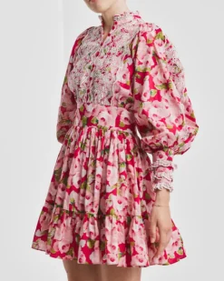 Cotton Slub Mini Dress Romace
