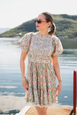 Cotton Slub Shift Dress Lush