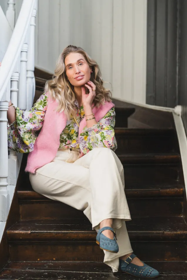 Cotton Slub Shirt Summer Lilacs