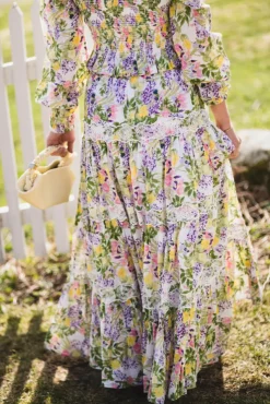 Cotton Slub Skirt Summer Lilacs
