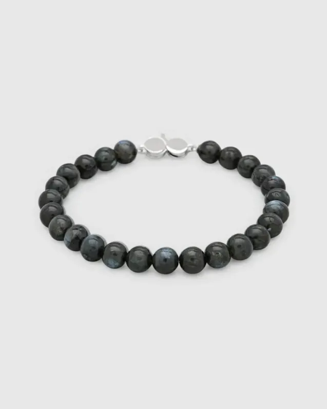 Cove Bracelet Black Larvikite
