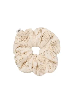Croflora Scrunchie Buttercream White