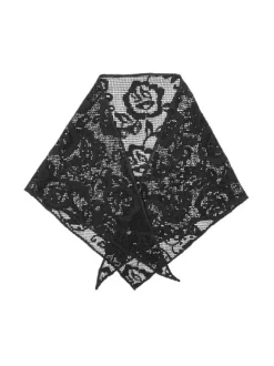 Croflora Triangle Scarf Black