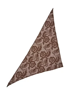 Croflora Triangle Scarf Hot Fudge Brown