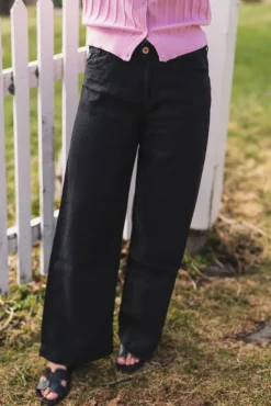 Culotte Linen Colour Black
