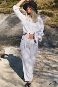 Culotte Linen Colour White