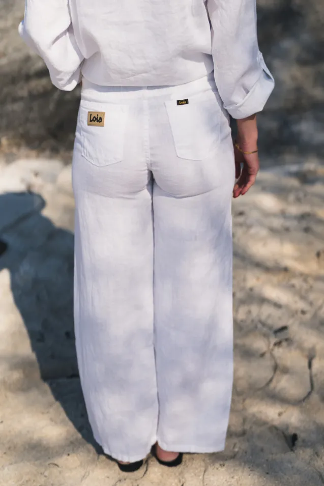 Culotte Linen Colour White