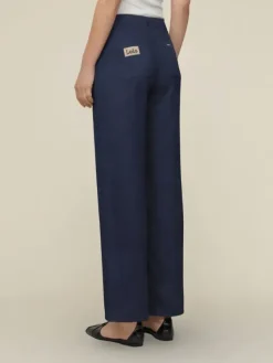 Culotte Linen Summer Navy