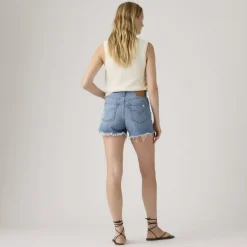 501 Curve Shorts Indigo Worn In