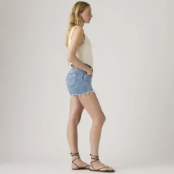 501 Curve Shorts Indigo Worn In