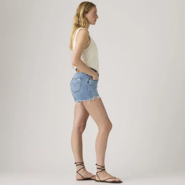 501 Curve Shorts Indigo Worn In