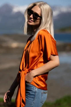 Dagmar Blouse Tangerine