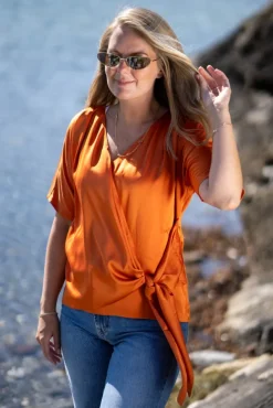 Dagmar Blouse Tangerine