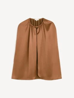 Dallias Satin Cape Latte Brown