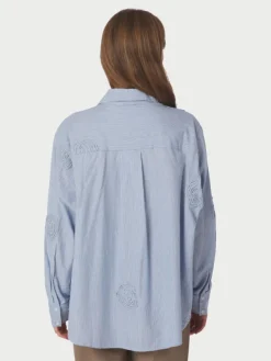 Dalma Dori Mini Stripe Shirt Blue