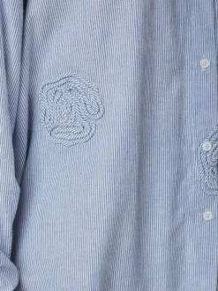 Dalma Dori Mini Stripe Shirt Blue
