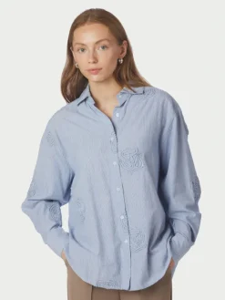 Dalma Dori Mini Stripe Shirt Blue