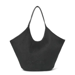 Day Woolen Shoulder Bag Dark Grey Melange