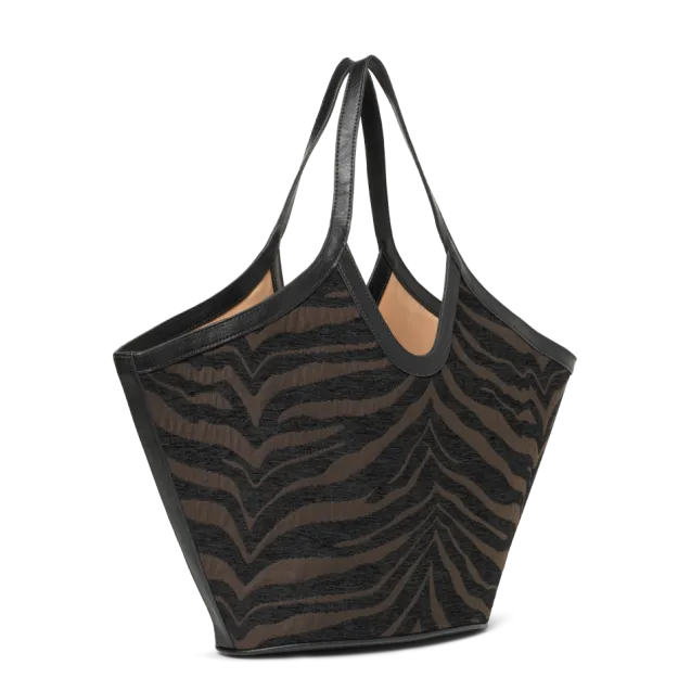 Day Zebra Work Tote Coffee Bean