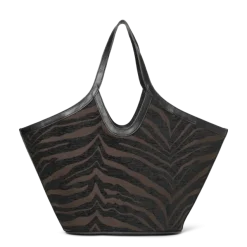 Day Zebra Work Tote Coffee Bean