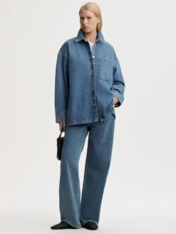 Dea Denim Shirt Mid Denim Blue