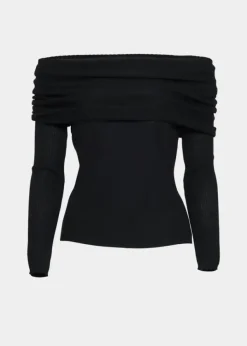 Delphine Merino Top Black