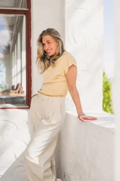 Demi Top Butter Yellow