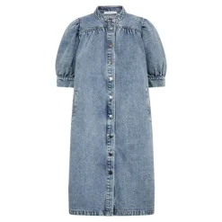 Denice Denim SS Dress Bleach Denim
