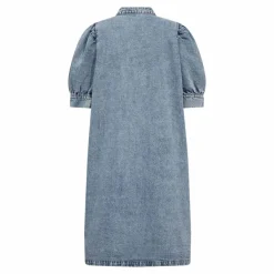 Denice Denim SS Dress Bleach Denim