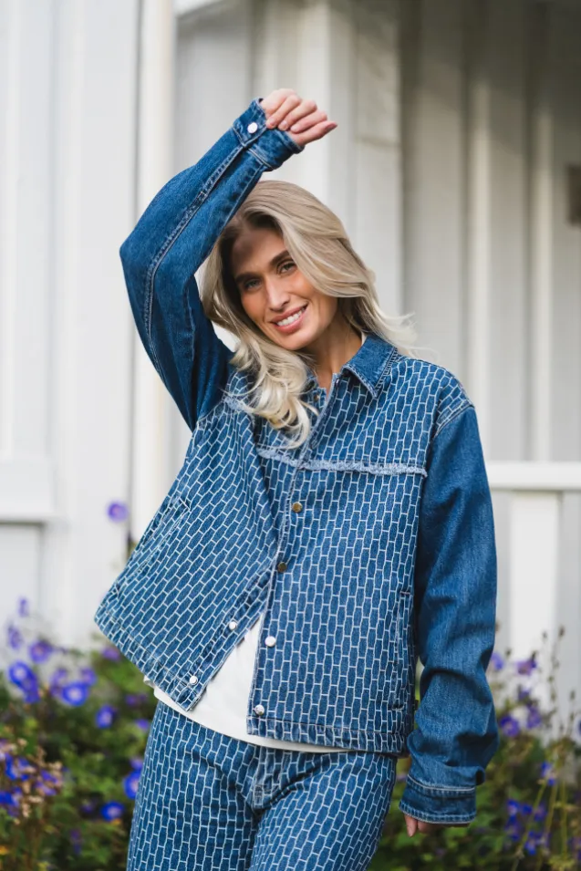 Dharma Jacket Light Wash Blue Denim