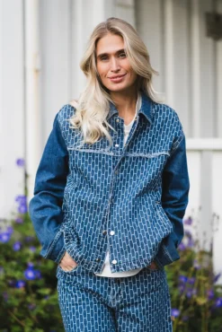 Dharma Jacket Light Wash Blue Denim