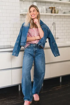 Diana Blurred Blouse Rose