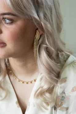 Diana Earrings Gold Golden Combo