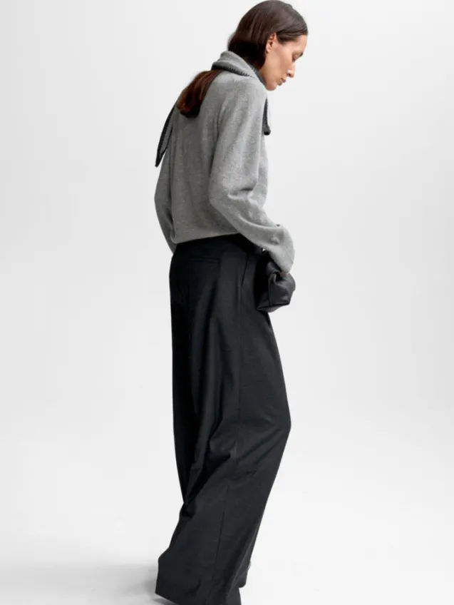 Diana Wool Cash Cardigan M. Grey Melange
