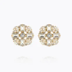 Diora Statement Earrings Crystal